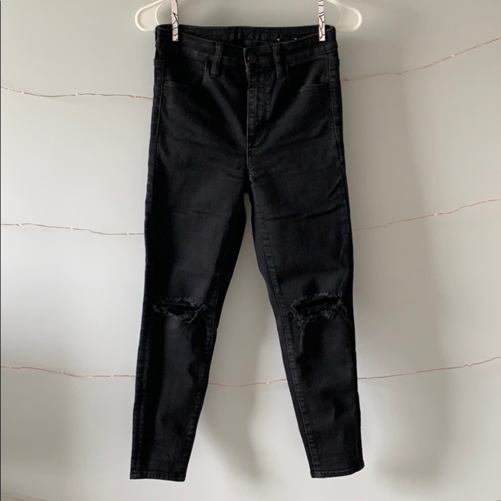 American Eagle Super Hi Rise X-Short Skinny Jeans